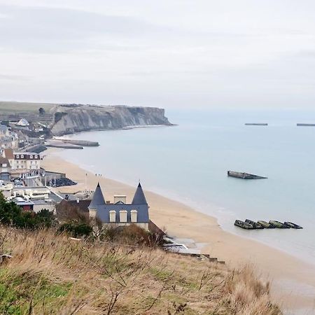 Le Joffre - Studio Sur La Digue En Centre Ville Arromanches-les-Bains Eksteriør bilde